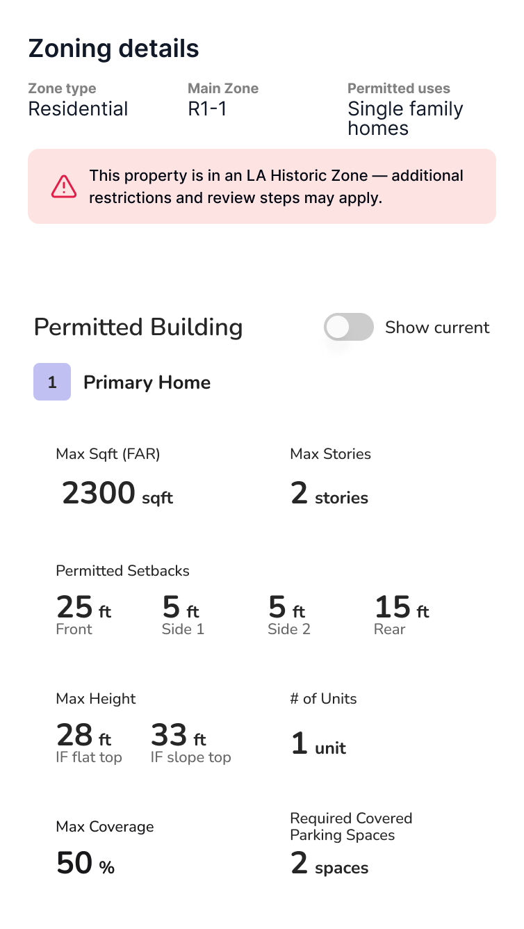 Personalized zoning reports in seconds, not days